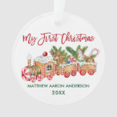 Baby My First Christmas Red Gingerbread Train (devant)