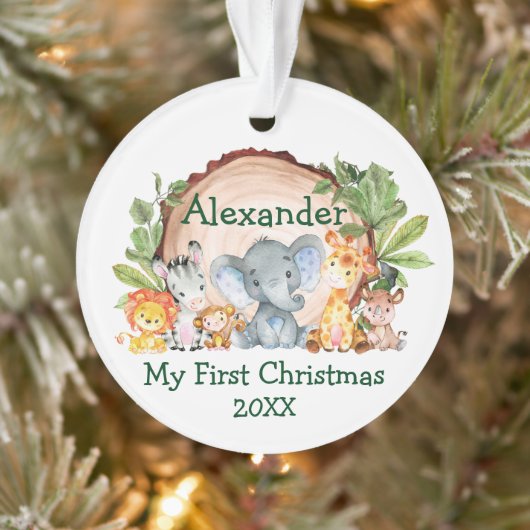 Baby My First Christmas Safari Animaux Végétation (Arbre)