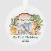 Baby My First Christmas Safari Animaux Végétation (dos)