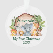 Baby My First Christmas Safari Animaux Végétation (devant)