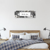 Baby Naam Aangepaste Floral Nursery Canvas Afdrukk Afdruk (Insitu (Slaapkamer))