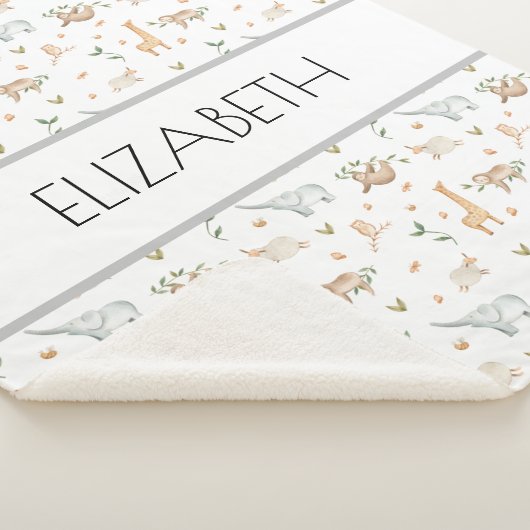 Baby naam deken gepersonaliseerd (3/4)