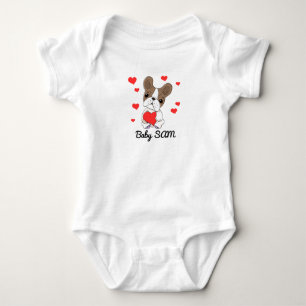 Baby naam Dog Heart Romper