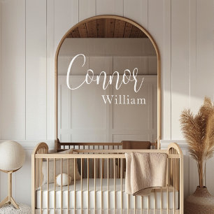 Baby Naam Elegante Kwekerij Glazen Decal