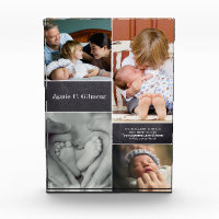 Baby Naam Foto Collage Birth Notice