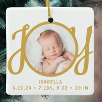 Baby Naam Geboorte Stats Foto Goud Schrift Souveni