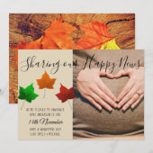 Baby najaar bekendmaking Herfst PHOTO Kaart (Voorkant / Achterkant)