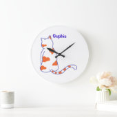 Baby Name personalized, Nursery, kids Square Wa Grote Klok (Huis)