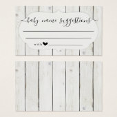 Baby Name Suggestions Card pour Baby shower (Devant & derrière)