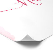 Baby Naming Cradle Indian Ceremony roze welkom Poster (Hoek)