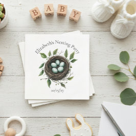 Baby Nesting Party Vogelnest Servet