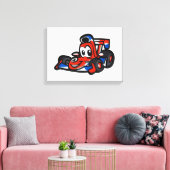 Baby Nice cartoon - Kies achtergrondkleur Canvas Afdruk (Insitu (Woonkamer))