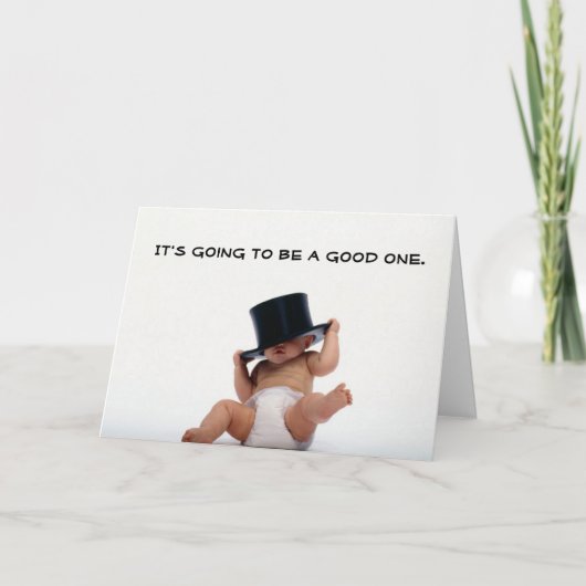 Baby Nieuwjaar met hoogste haatuitnodiging (Voorkant)