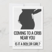 Baby Nieuwsblad Zwangerschapsonthulling Kaart (Achterkant)