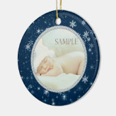 Baby Night Sky Snowflakes Keramisch Ornament (Links)