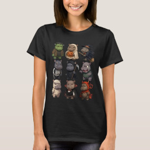 Baby Nijlpaard Geest Zombie Heks Halloween Kostuum T-shirt
