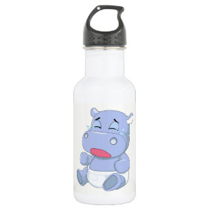 Baby Nijlpaard Huilt Waterfles