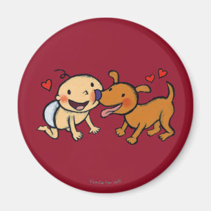 Baby Nose Kisses van de Dog Magneet