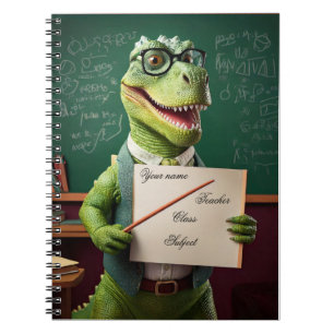 Baby notitieboek - Put jouw naam - Docent dinosaur