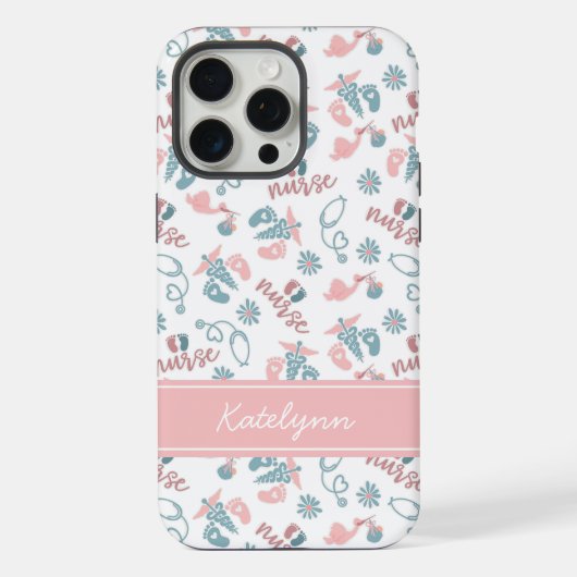 Baby Nurse Phone Case | Personalized Name (Verso)