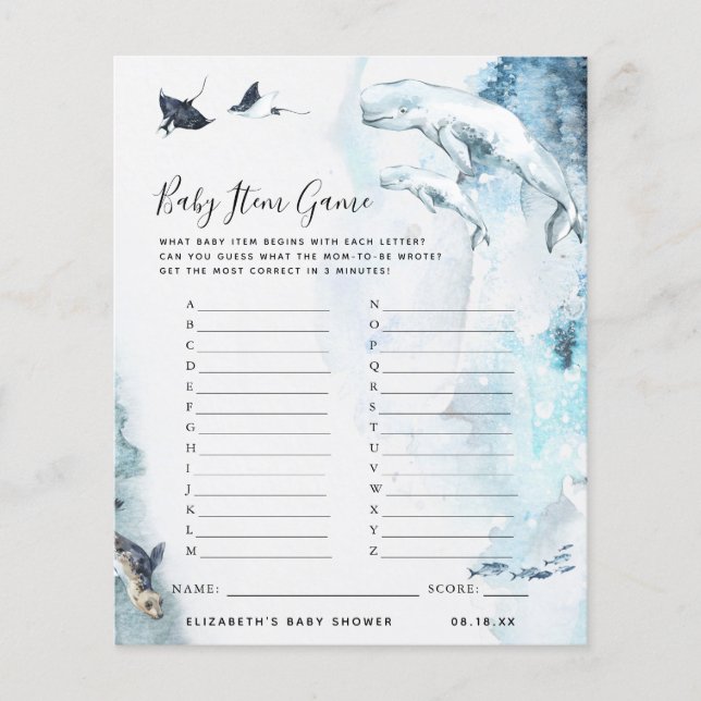 Baby-objectgame | BABY SHOWER (Voorkant)