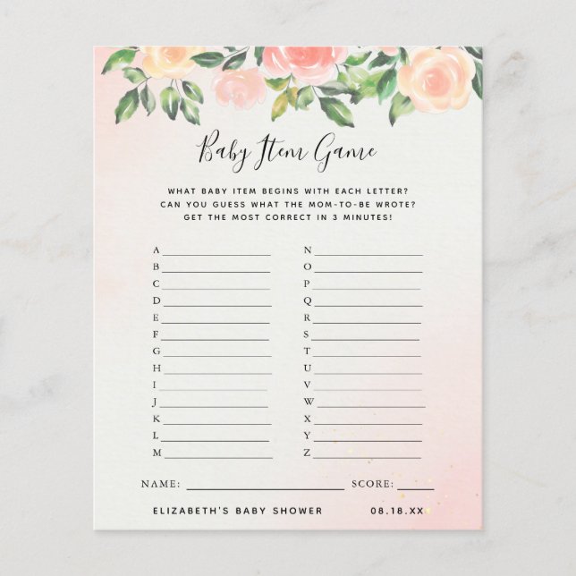 Baby-objectgame | BABY SHOWER (Voorkant)