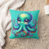 baby Octopus Ocean Fun Kussen (Deken)