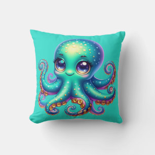 baby Octopus Ocean Fun Kussen