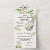 Baby Oerwoud Elephant Baby shower All In One Uitnodiging (Binnen)
