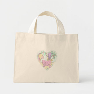 Baby oerwoud Hartslag 13- Gepersonaliseerd Mini Tote Bag