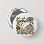 Baby Oerwouden overhemden en cadeaus Ronde Button 5,7 Cm (Voorkant /achterkant)