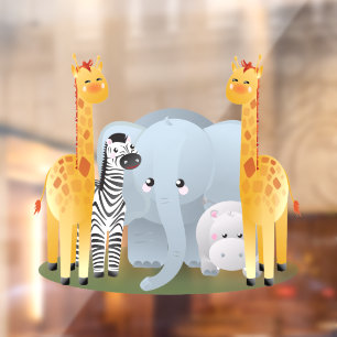 Baby Oerwouden Raamsticker