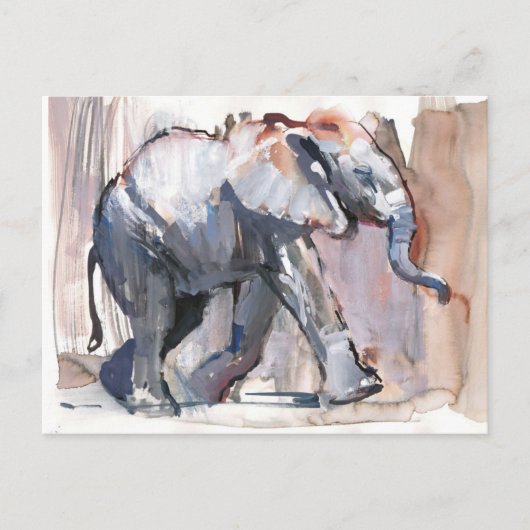 Baby olifant 2012 briefkaart (Voorkant)