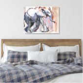 Baby olifant 2012 canvas afdruk (Insitu (Slaapkamer))