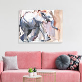 Baby olifant 2012 canvas afdruk (Insitu (Woonkamer))
