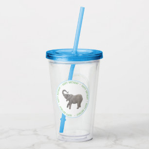 Baby Olifant Acryl Drinkbeker