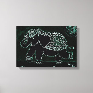 "Baby Olifant" Art Design Canvas Afdruk