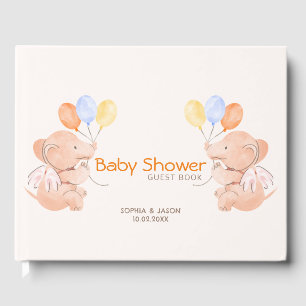 Baby olifant Baby shower Gastenboek