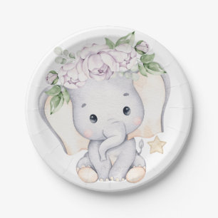 Baby olifant Baby shower Papieren Bordje