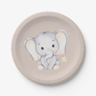 Baby olifant Baby shower Papieren Bordje