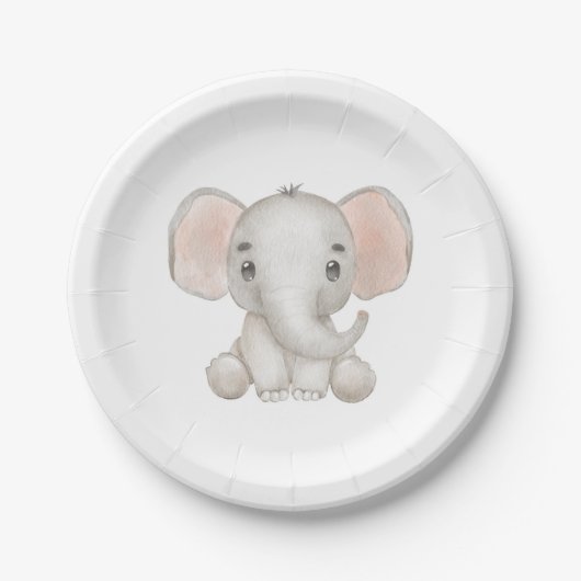 Baby olifant Bord (Voorkant)