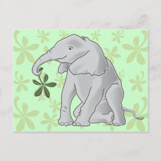 Baby olifant Briefkaart