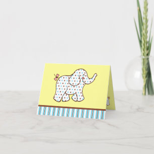 Baby Olifant Dank u kaart