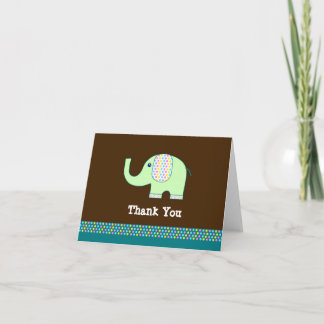 Baby Olifant Dank u kaart