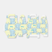 Baby Olifant Douche Papier Favor Box, Gable Bedankdoosjes (Uitgevouwen)