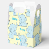 Baby Olifant Douche Papier Favor Box, Gable Bedankdoosjes (Geopend)