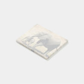 Baby-olifant en moeder post-it® notes (Schuin)