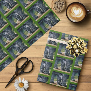 Baby Olifant Grijs Schattige Cadeaupapier