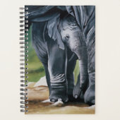Baby Olifant Grijs Schattige Planner (Voorkant)
