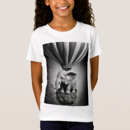 Baby olifant in een luchtballon t-shirt